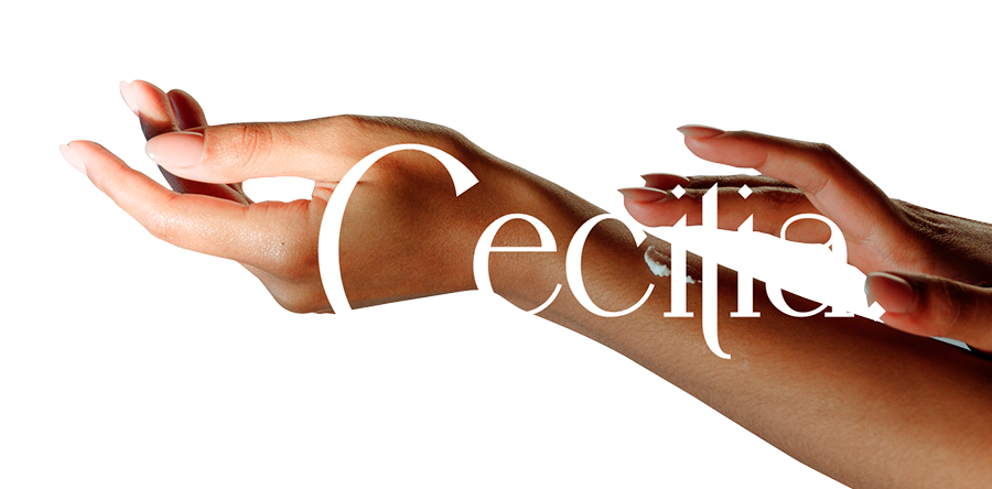Manos con el logotipo de cecilia