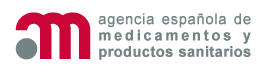 Logo de la agencia española de medicamentos y productos sanitarios
